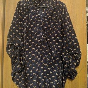 Modcloth puppy print top